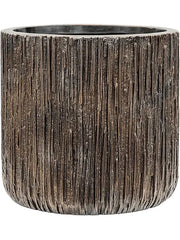 Baq Luxe Lite Universe Waterfall Plant Pot 27cm Height 24cm Dia Cylinder Bronze