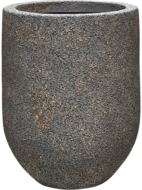 Baq Naturescast Plant Pot 40cm Height 24cm Dia Couple Grey (with liner)