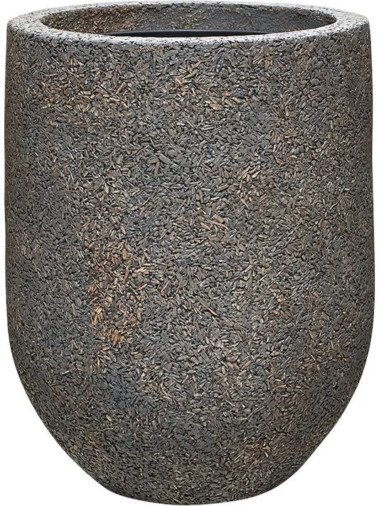 Baq Naturescast Plant Pot 40cm Height 24cm Dia Couple Grey (with liner)