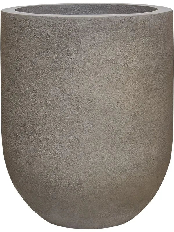Baq Nucast Plant Pot 40cm Height 24cm Dia Couple Elephant Grey (with liner)