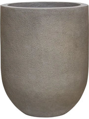 Baq Nucast Plant Pot 40cm Height 24cm Dia Couple Elephant Grey (with liner)