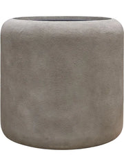 Baq Nucast Plant Pot 50cm Height 38cm Dia Cylinder Elephant Grey (with liner)