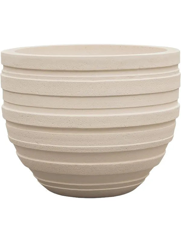 Baq Polystone Coated Junar Plant Pot 44cm Height 47cm Dia Couple Natural
