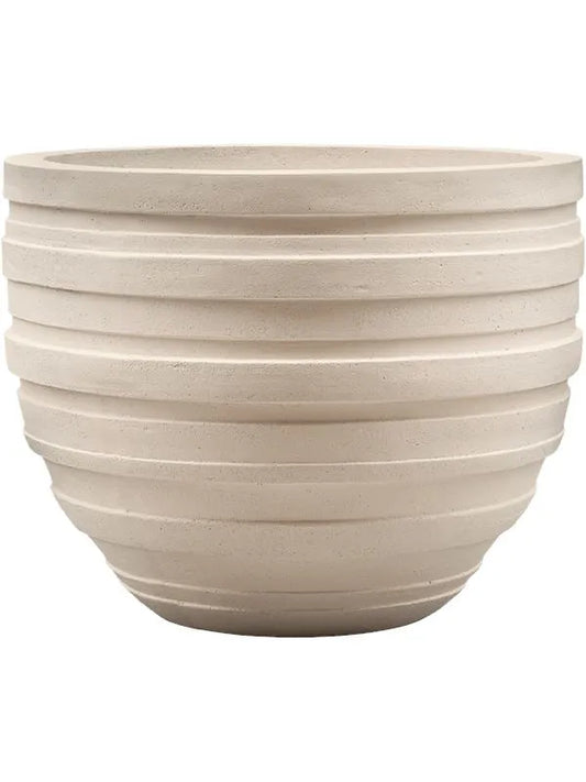 Baq Polystone Coated Junar Plant Pot 56cm Height 61cm Dia Couple Natural