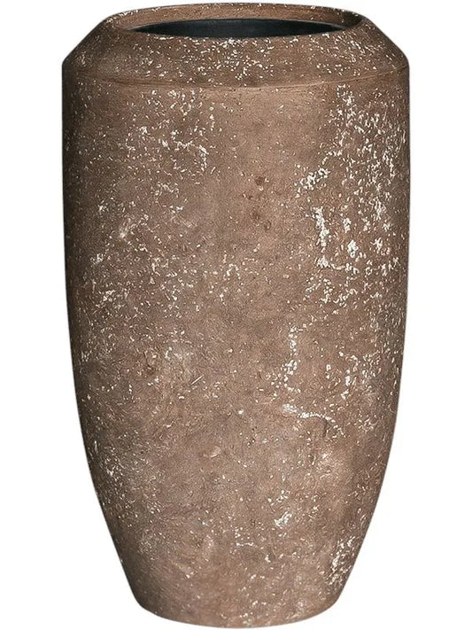 Baq Polystone Coated Plain Plant Pot 80cm Height 30cm Dia Coppa Rock (with liner)