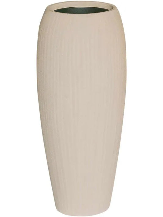 Baq Polystone Coated Plain Plant Pot 90cm Height 24cm Dia Emperor Natural (with liner)