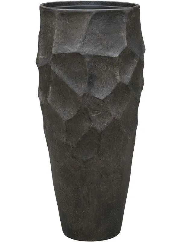 Baq Polystone Nathan James Plant Pot 90cm Height 27cm Dia Partner Pueter Champagne (with liner)