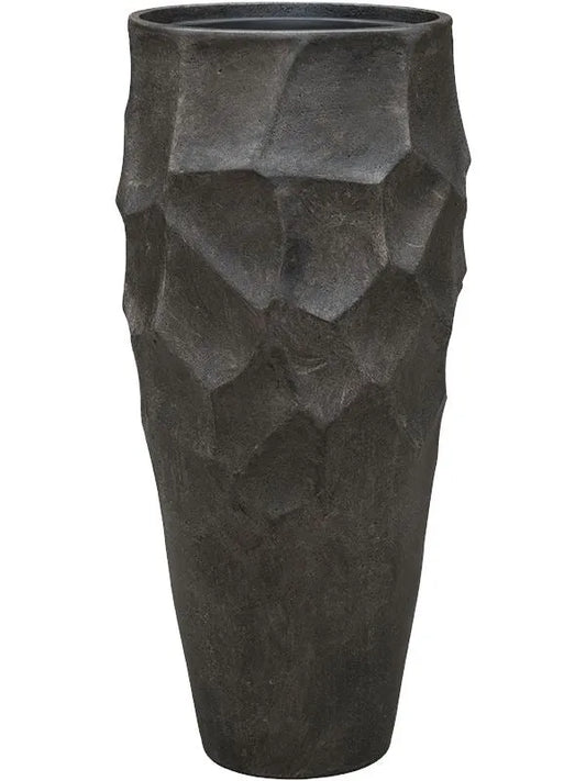 Baq Polystone Nathan James Plant Pot 90cm Height 27cm Dia Partner Pueter Champagne (with liner)