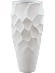 Baq Polystone Nathan James Plant Pot 90cm Height 27cm Dia Partner White (with liner)