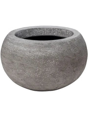 Baq Polystone Plain Plant Pot 11cm Height 11cm Dia Bowl Grey
