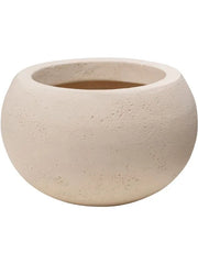 Baq Polystone Plain Plant Pot 11cm Height 11cm Dia Bowl Natural