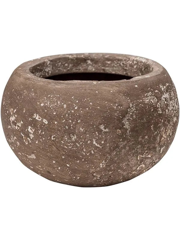 Baq Polystone Plain Plant Pot 11cm Height 11cm Dia Bowl Rock