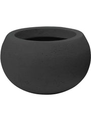 Baq Polystone Plain Plant Pot 11cm Height 11cm Dia Bowl Smoke