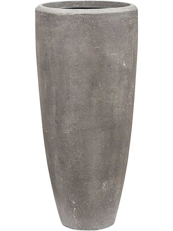 Baq Polystone Plain Plant Pot 120cm Height 39cm Dia Partner Grey (with liner)