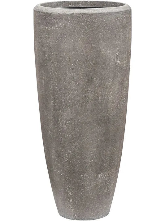 Baq Polystone Plain Plant Pot 120cm Height 39cm Dia Partner Grey (with liner)