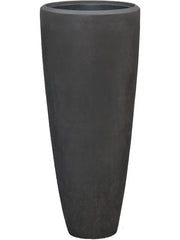 Baq Polystone Plain Plant Pot 120cm Height 39cm Dia Partner Smoke (with liner)
