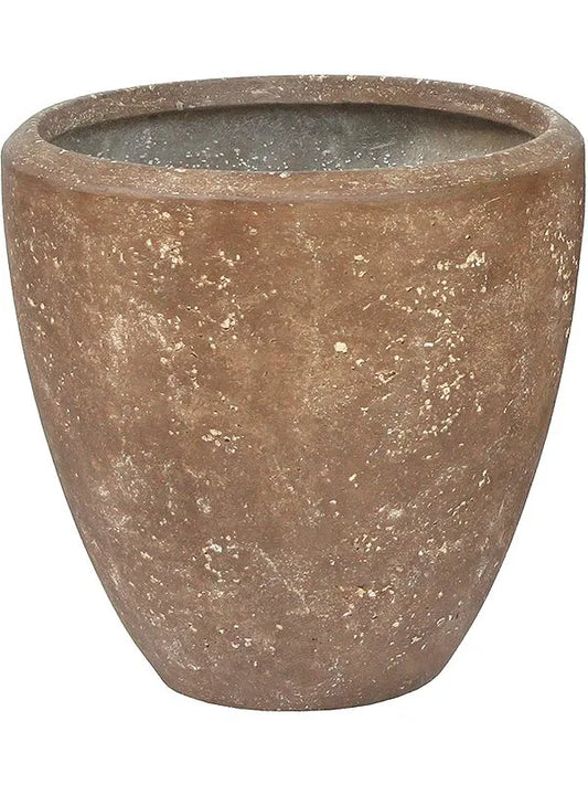 Baq Polystone Plain Plant Pot 24cm Height 20cm Dia Couple Rock