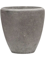 Baq Polystone Plain Plant Pot 24cm Height 21cm Dia Couple Grey