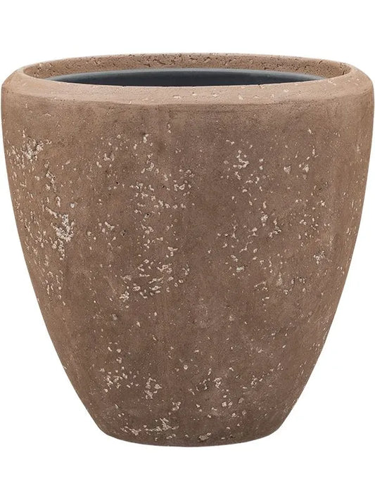 Baq Polystone Plain Plant Pot 40cm Height 30cm Dia Couple Rock (with liner)