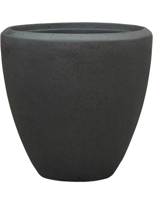 Baq Polystone Plain Plant Pot 40cm Height 30cm Dia Couple Smoke (with liner)