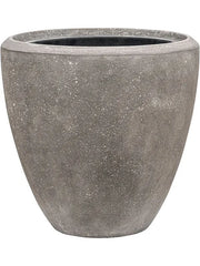 Baq Polystone Plain Plant Pot 50cm Height 41cm Dia Couple Grey (with liner)