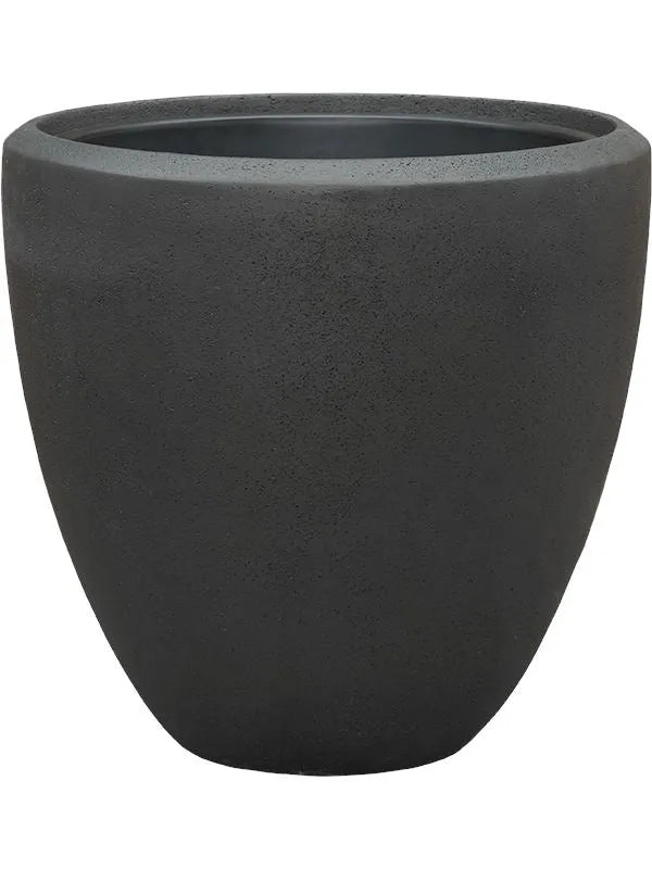 Baq Polystone Plain Plant Pot 50cm Height 41cm Dia Couple Smoke (with liner)