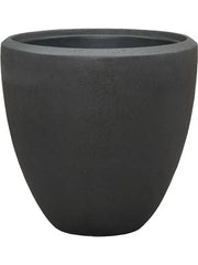 Baq Polystone Plain Plant Pot 50cm Height 41cm Dia Couple Smoke (with liner)