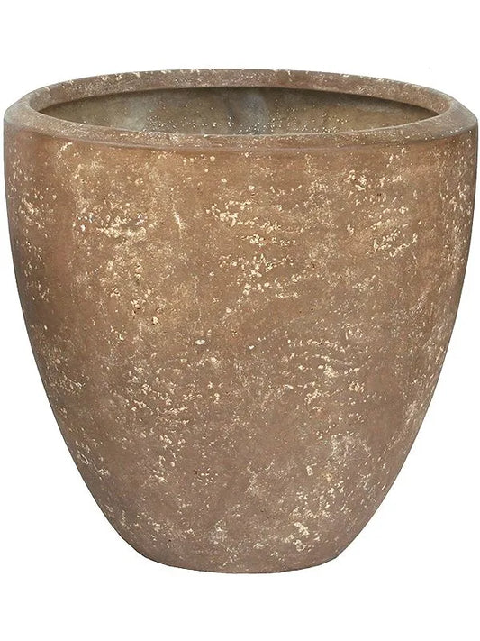 Baq Polystone Plain Plant Pot 65cm Height 57cm Dia Couple Rock