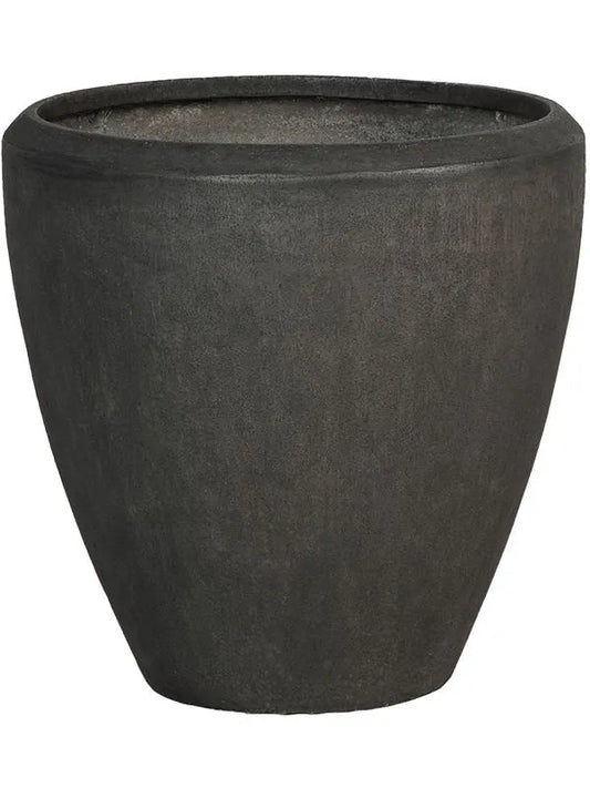 Baq Polystone Plain Plant Pot 65cm Height 57cm Dia Couple Smoke