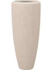 Baq Polystone Plain Plant Pot 90cm Height 27cm Dia Partner Natural (with liner)