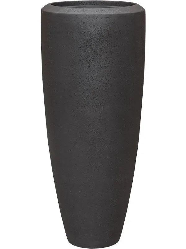 Baq Polystone Plain Plant Pot 90cm Height 27cm Dia Partner Smoke (with liner)