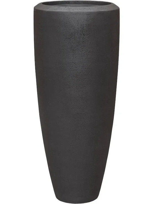 Baq Polystone Plain Plant Pot 90cm Height 27cm Dia Partner Smoke (with liner)