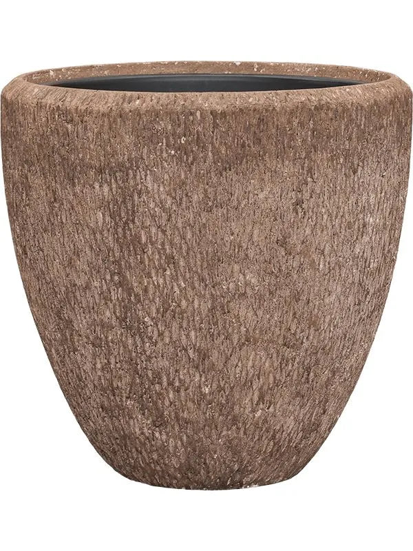 Baq Polystone Rough Plant Pot 50cm Height 41cm Dia Couple Rock (with liner)