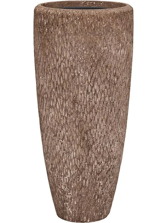 Baq Polystone Rough Plant Pot 70cm Height 24cm Dia Partner Rock (with liner)