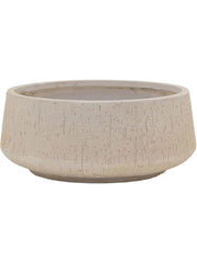 Baq Raindrop Plant Pot 19cm Height 37cm Dia Bowl Beige