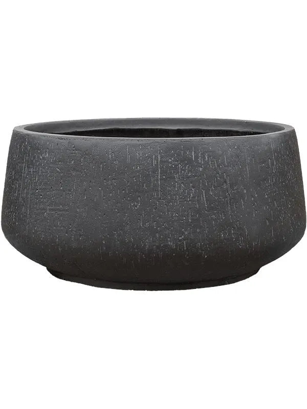 Baq Raindrop Plant Pot 19cm Height 42cm Dia Bowl Anthracite