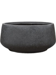 Baq Raindrop Plant Pot 19cm Height 42cm Dia Bowl Anthracite