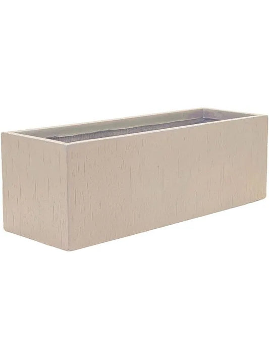 Baq Raindrop Plant Pot 23cm Height 22cm Dia Rectangle Beige