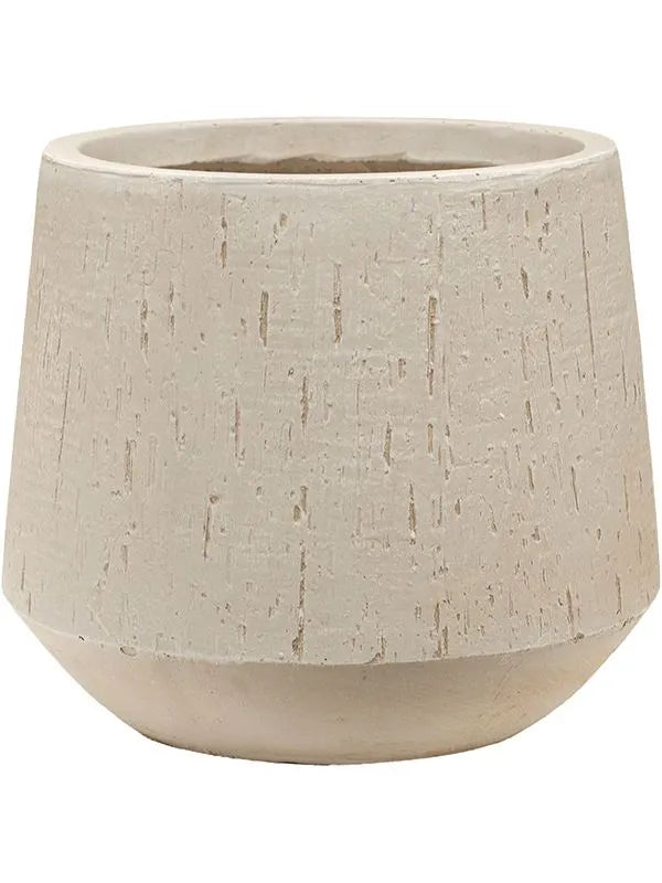 Baq Raindrop Plant Pot 26cm Height 22cm Dia Darcy Beige