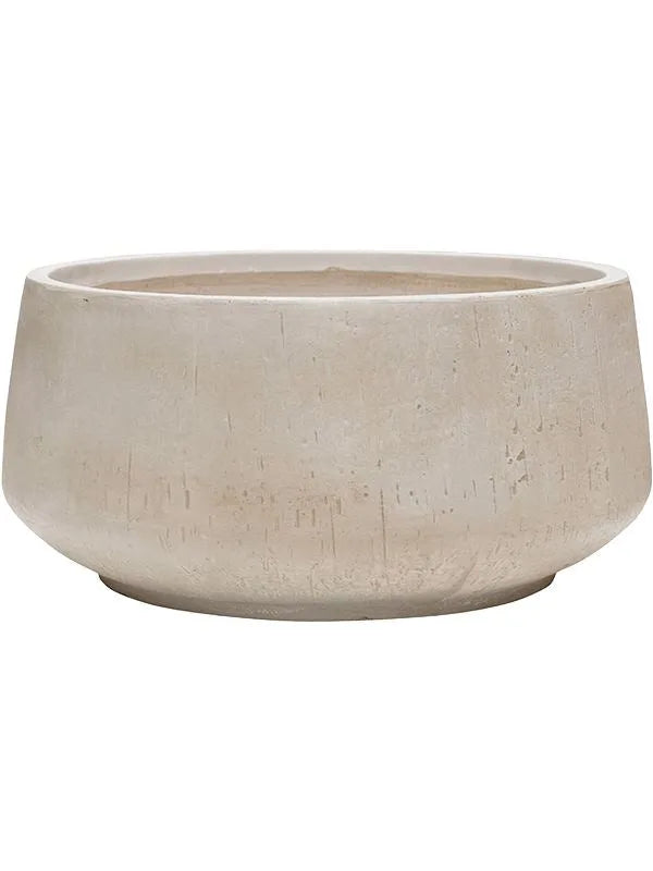 Baq Raindrop Plant Pot 26cm Height 45cm Dia Bowl Beige