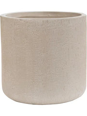 Baq Raindrop Plant Pot 32cm Height 29cm Dia Cylinder Beige