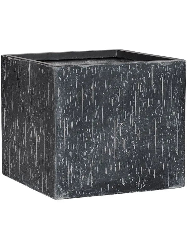 Baq Raindrop Plant Pot 36cm Height 34cm Dia Cube Anthracite