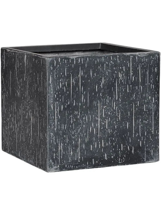 Baq Raindrop Plant Pot 36cm Height 34cm Dia Cube Anthracite