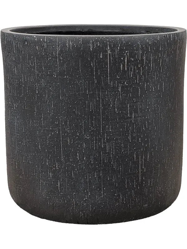 Baq Raindrop Plant Pot 41cm Height 37cm Dia Cylinder Anthracite