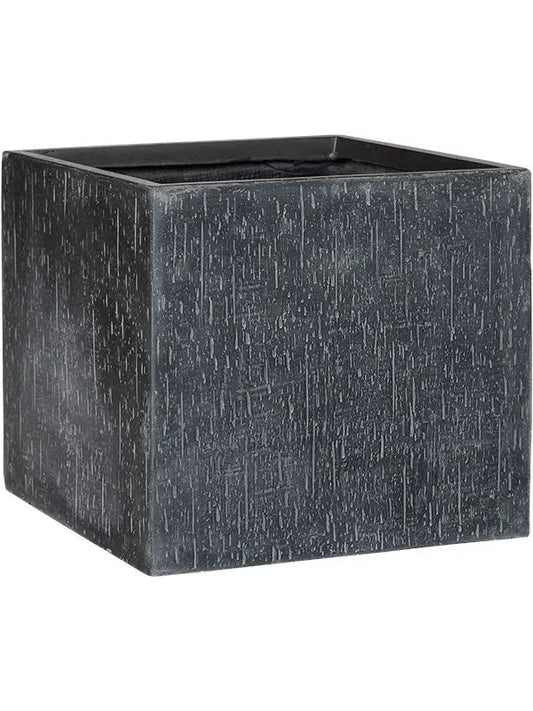 Baq Raindrop Plant Pot 45cm Height 44cm Dia Cube Anthracite