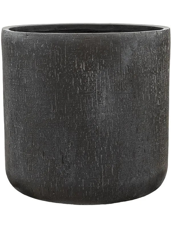 Baq Raindrop Plant Pot 49cm Height 46cm Dia Cylinder Anthracite