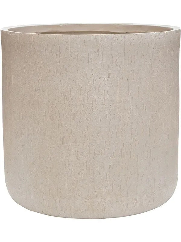 Baq Raindrop Plant Pot 49cm Height 46cm Dia Cylinder Beige