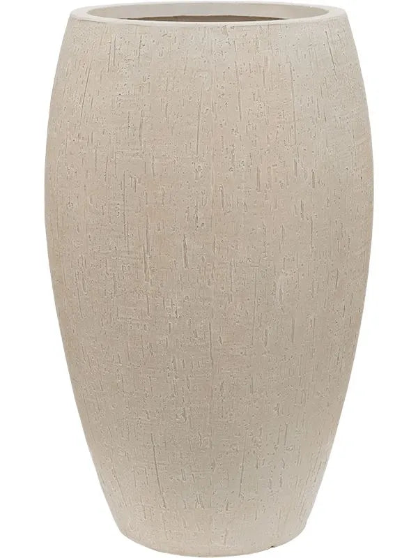 Baq Raindrop Plant Pot 60cm Height 26cm Dia Emperor Beige