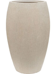 Baq Raindrop Plant Pot 60cm Height 26cm Dia Emperor Beige