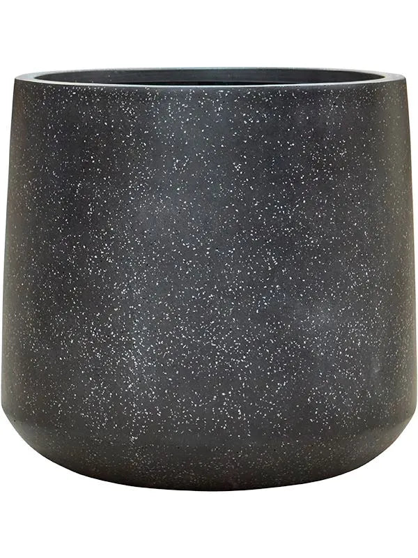 Baq Terrazzo Plant Pot 52cm Height 53cm Dia Darcy Black